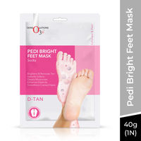 O3+ Professional Pedi Bright Feet Mask Socks - Foot Care Mask for Detan and Deep Moisturisation