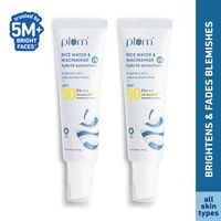 Plum 2% Niacinamide Sunscreen SPF 50 PA+++ (Pack Of 2)