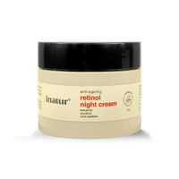 inatur Retinol Night Cream, 1% Retinol & Bakuchiol, Anti-Aging, Hyaluronic Acid & Soya Peptides