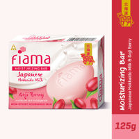 Fiama Skin Barrier Strengthening Moisturizing Soap Bar Japanese Hokkaido Milk, Goji Berry