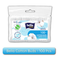 Bella Cotton Buds with Paper Stick, Soft and Gentle, 100% Cotton, Nature Friendly