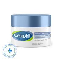 Cetaphil Optimal Hydration Night Cream, Lightweight, Skin Barrier Protection with Hyaluronic Acid