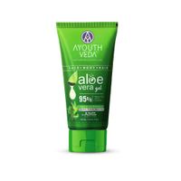 Aloe Vera Gel with Neem, Tulsi & Cucumber to Cool, Soothe Irritation & Calm Inflamed or Dry Skin