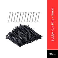 Beautiliss Professional 100 pcs Bobby Hair Pins Small Thick Black Ball tip Metal