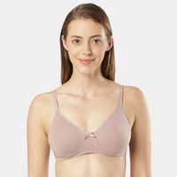 Buy Enamor AB75 T-Shirt Cotton Full Support, High Coverage, Non-Padded & Wirefree  Bra - Nude online