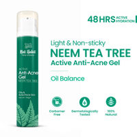 Nat Habit Active Anti Acne Neem Tea Tree Face Gel Moisturiser For Oily & Acne Prone Skin