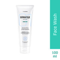 Dermafique Absolute Detox Facial Cleanser Exfoliating Face Wash With Vitamin E, Cleanses Pores