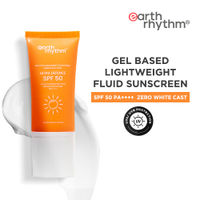Earth Rhythm Ultra Defence Hybrid Sun Fluid SPF 50, Broad Spectrum, UVA UVB Protection, PA++++