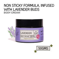 The Bare Bar Lavender Body Cream Floral Sweet Scent with Sandalwood & Lavender