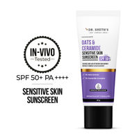 Dr. Sheth'S Oats & Ceramide Sensitive Skin Sunscreen Spf 50+ Pa++++ Oil-Free Sunscreen
