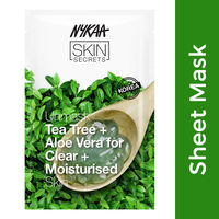 Nykaa Skin Secrets Indian Rituals Tea Tree + Aloe Vera Sheet Mask For Clear & Moisturised Skin