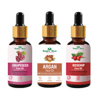 Nature Glow Herbal Grapeseed, Argan & Rosehip Facial Oil - Pack of 3