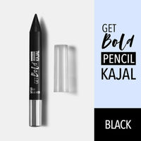 Blue Heaven Get Bold Pencil Kajal With Free Sharperner Or Comphor & Castor Oil - Black