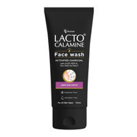 Lacto Calamine Activated Charcoal Face Wash with Aloe & Tea Tree Extract for Skin Detox