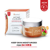 Himalaya Acne Clear+ Moisturizing Gel with Natural Salicylic Acid For Active Acne & Oily Skin