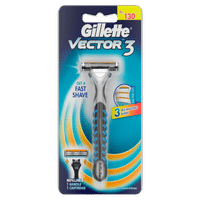 Gillette Vector 3 Manual Shaving Razor for men