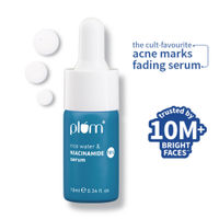 Plum 10% Niacinamide Brightening Face Serum with Rice Water & Ferment - Fades Blemishes & Acne Marks