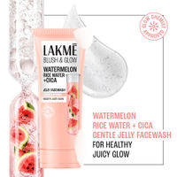 Lakme Blush & Glow Watermelon Rice Water + Cica Jelly Facewash