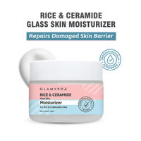 Glamveda Korean Rice & Ceramide Lightweight Face Moisturizer Cream For Glass Skin