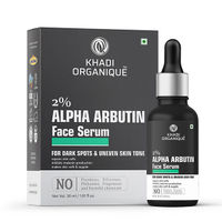 Khadi Organique Alpha Arbutin 2% +Hyaluronic Acid 1% Face Serum for Pigmentation & Dark Spots