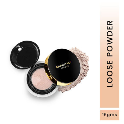 Charmacy Milano Set & Fix Loose Powder - Oil Control, Flash-Proof, Mattifying