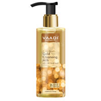 Vaadi Herbals Gold Cleansing Milk With 24k Gold Leaf - 3-skin Benefits