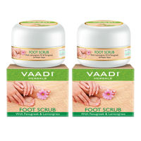 Vaadi Herbals Foot Scrub With Fenugreek & Lemongrass Oil - Pack Of 2