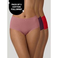 nykd by nykaa High Rise Cotton Full Brief Panty with Inner Elastic-NYP104 PO3 W Rose Eggplant C Rose-picture-31