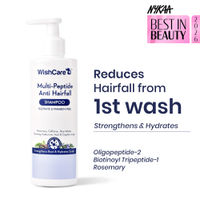 WishCare Multi Peptide Anti Hairfall Shampoo - Rice Water, Rosemary, Capilia Longa, HA & Caffeine