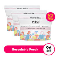 Plush Ultra -Thin Sanitary Pads for Women (48L+ 36XL+ 12 Panty Liners) Buy 2 Get 1 Free-image-19