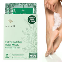 Azah Peeling Exfoliating Peeling Foot Mask For Cracked Feet And Dead Skin Remover Pack Of 2