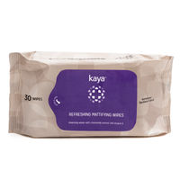 Kaya Refreshing Mattifying Wipes | Vitamin E & Chamomile Extracts | Face Wipes | Cleansing Wipes | For Acne Prone Skin | 30 Wipes