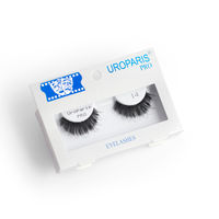 Uroparis Human Hair Eyelashes - PRO 14 / BLACK HUMAN HAIR 3 D