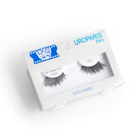 Uroparis Human Hair Eyelashes - PRO 80 / BLACK FINE SYNTHETIC FIBER