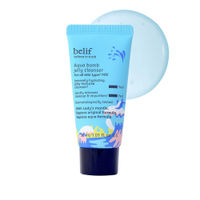 belif Aqua Bomb Mini Jelly Cleanser - Hydrating Vegan Korean Gentle Face Wash & Makeup Remover