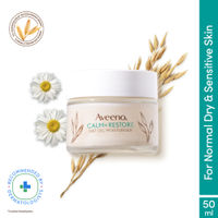 Aveeno Calm + Restore Oat Gel Face Moisturizer Normal Dry Sensitive Skin Dermat Recommended