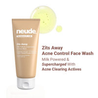 Neude Skin Milk Probiotic Acne Control Gel Face Wash with 2% Salicylic Acid & Neem - Zits Away