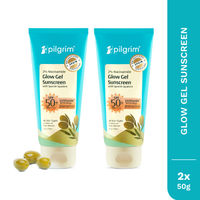 Pilgrim 2% Niacinamide Glow Sunscreen Gel SPF 50 PA+++ - Pack Of 2