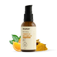 inatur Vitamin-C Serum with Hyaluronic Acid, Amla & Turmeric, Lightweight Formula for Glowing Skin