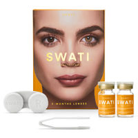 Swati Cosmetics Coloured Contact Lenses Honey 6 months Power 0.00