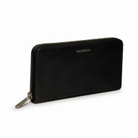 DailyObjects Black Vegan Leather Women'S Classic Wallet