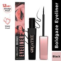 Orgatre Waterproof Liquid Eyeliner, Smudgeproof 24 Hr Infused With Glycerin Jojoba Oil, & Vitamin C
