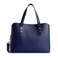 Lino Perros Faux Leather Blue Hand Bag