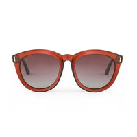Marie Claire MC008 C4 Round Polarized Sunglasses - Burgundy
