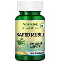 Morpheme Remedies Safed Musli Capsules For Vigour Health - 500mg Extract