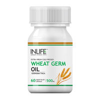 INLIFE Wheat Germ Oil (Godhuma Taila) - 500mg (60 Capsules)