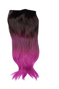 Streak Street Ombre Clip On Hair Extensions Deep Magenta At