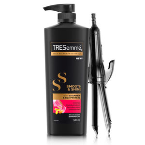 Tresemme Smooth Shine Shampoo With Free 2 In 1 Hair Curler