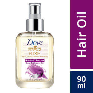 Dove Elixir Hair Fall Rescue Hair Oil Rose Almond Oil At Nykaa Com