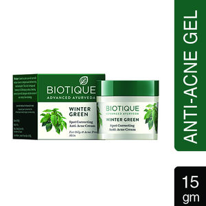 Biotique Bio Winter Green Spot Correcting Anti Acne Cream For Oily